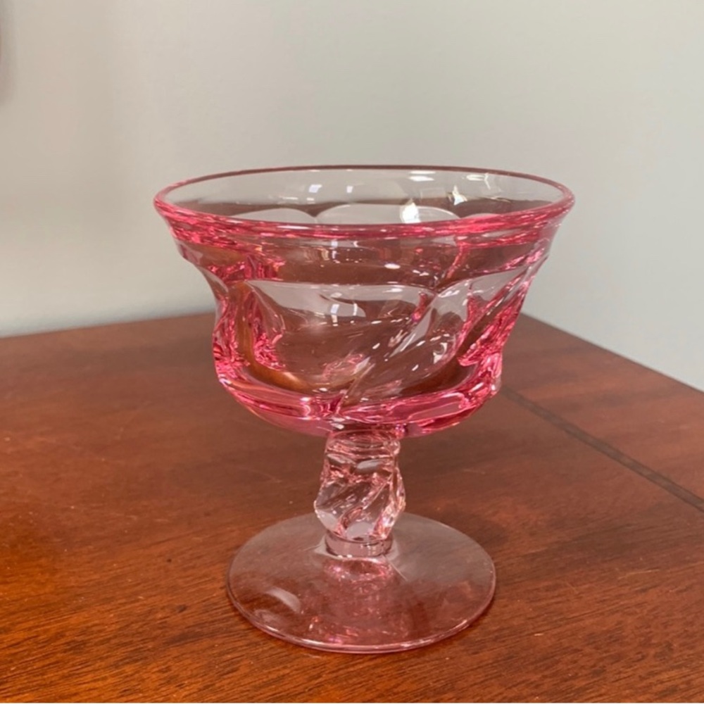 4 Jamestown Pink Champagne/Tall Sherbet Glass. ⭐️Custom Listing
